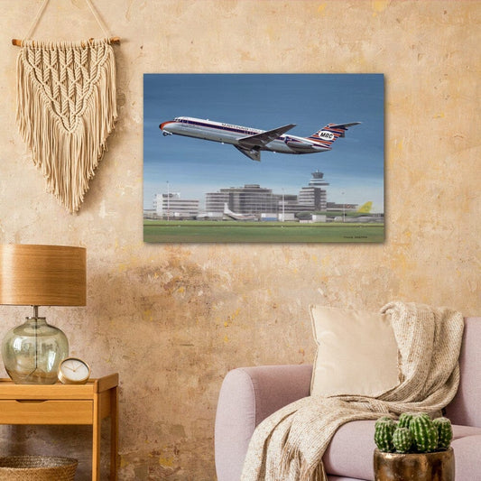 Thijs Postma - Poster - Douglas DC-9 Martinair Taking Off Poster Only TP Aviation Art