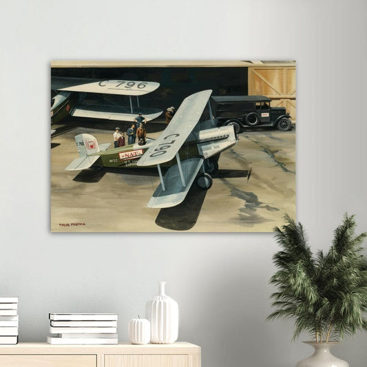 Thijs Postma - Poster - Douglas M-4 Discussing The Mail Plane Poster Only TP Aviation Art