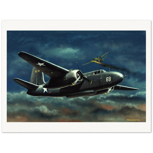 Thijs Postma - Poster - Douglas P-70 Intruder Poster Only TP Aviation Art