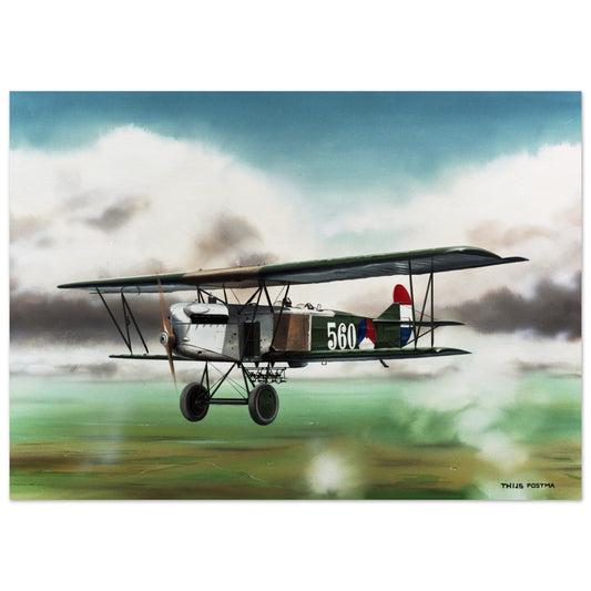 Thijs Postma - Poster - Fokker C.IV LVA Poster Only TP Aviation Art 50x70 cm / 20x28″
