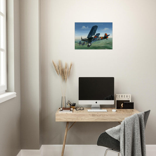 Thijs Postma - Poster - Fokker C.X Valkenburg Poster Only TP Aviation Art