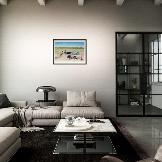 Thijs Postma - Poster - Fokker F.7/3m During Ford Reliability Tour - Metal Frame Poster - Metal Frame TP Aviation Art