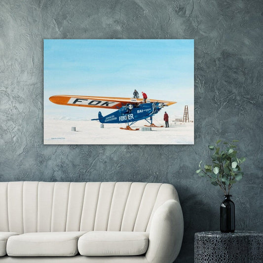 Thijs Postma - Poster - Fokker F.VIIa-3m Byrd Arctic Expedition Poster Only TP Aviation Art