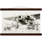 Thijs Postma - Poster - Fokker F.VIII H-NAFD Drawing - Hanger Poster - Hanger TP Aviation Art 28x43 cm / XL (11x17″) dark wood 