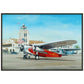 Thijs Postma - Poster - Fokker USA F.10 Glendale Los Angeles - Metal Frame Poster - Metal Frame TP Aviation Art 70x100 cm / 28x40″ Black 