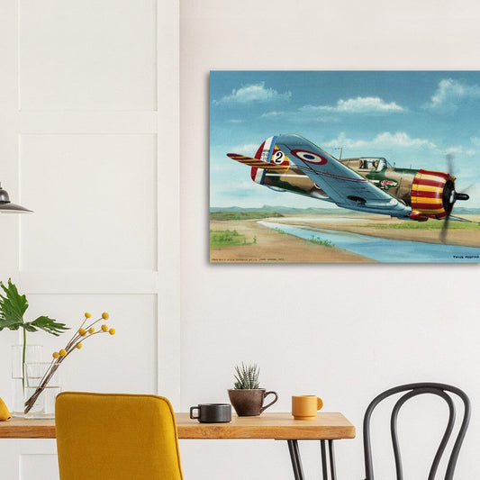 Thijs Postma - Poster - French Curtiss P-36 Over Senegal Poster Only TP Aviation Art