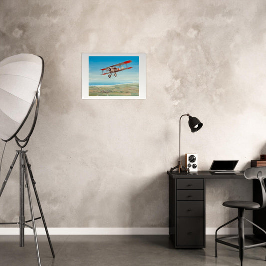 Thijs Postma - Poster - French Fighter SPAD S.VII Over Cadzand Poster Only TP Aviation Art