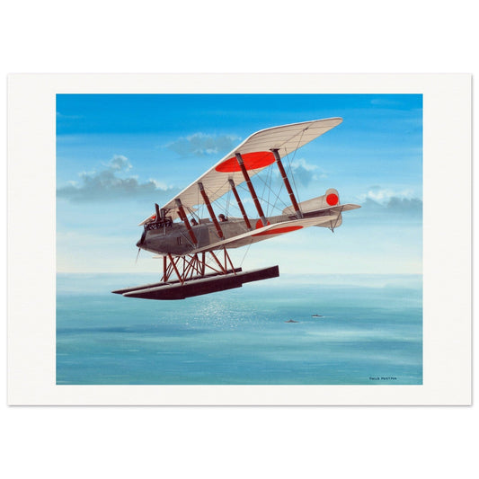 Thijs Postma - Poster - German Floatplane Friedrichshafen FF.33 Poster Only TP Aviation Art 50x70 cm / 20x28″