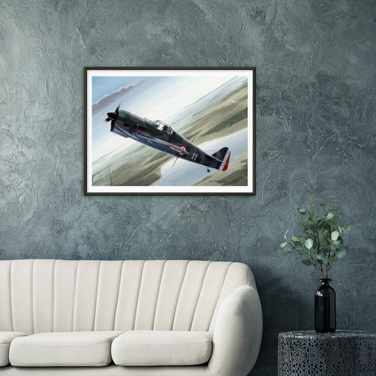 Thijs Postma - Poster - Koolhoven FK.58 - Metal Frame Poster - Metal Frame TP Aviation Art