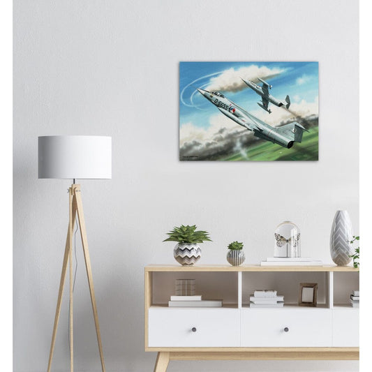 Thijs Postma - Poster - Lockheed F-104G Starfighters D-6655 And D-8058 Poster Only TP Aviation Art