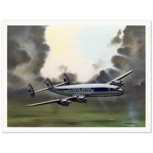 Thijs Postma - Poster - Lockheed L-1049 PH-LKD Open Skies Poster Only TP Aviation Art
