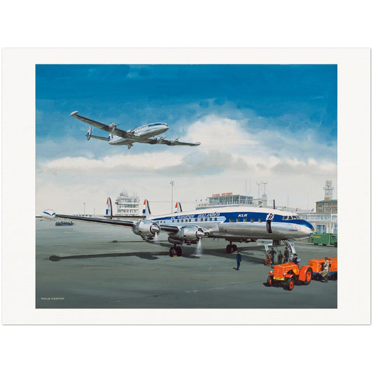 Thijs Postma - Poster - Lockheed L-1049 PH-LKF Phoenix Poster Only TP Aviation Art