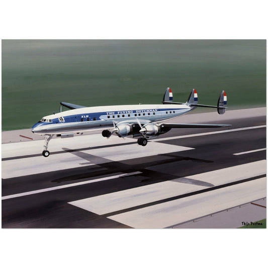 Thijs Postma - Poster - Lockheed L-1049C KLM PH-LKP Poster Only TP Aviation Art