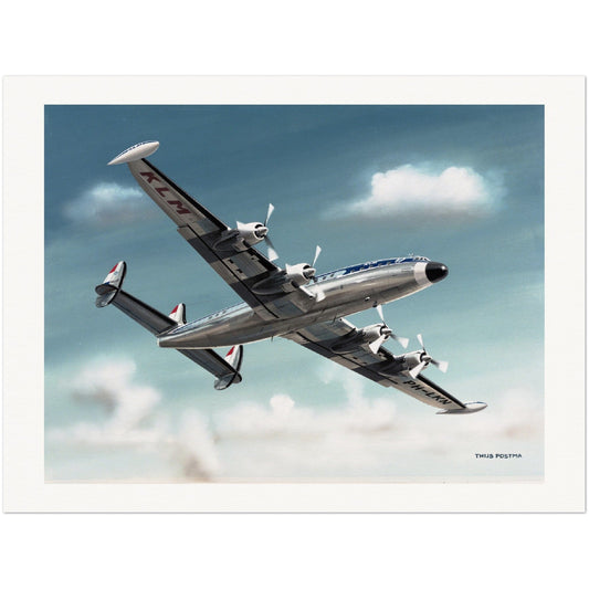 Thijs Postma - Poster - Lockheed L-1049H KLM PH-LKN Poster Only TP Aviation Art