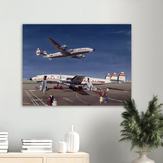 Thijs Postma - Poster - Lockheed L-1649 Starliner Poster Only TP Aviation Art 