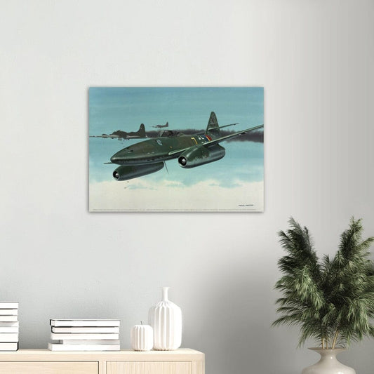 Thijs Postma - Poster - Messerschmitt Me 262 Attacked A B-17 ‘Flying Fortress' Poster Only TP Aviation Art