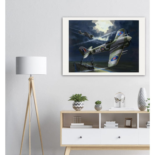 Thijs Postma - Poster - Two Hawker Typhoons Disabling A Train Poster Only TP Aviation Art
