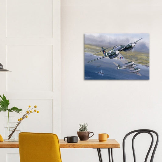 Thijs Postma - Poster - Westland Whirlwind Attacking Ships Poster Only TP Aviation Art