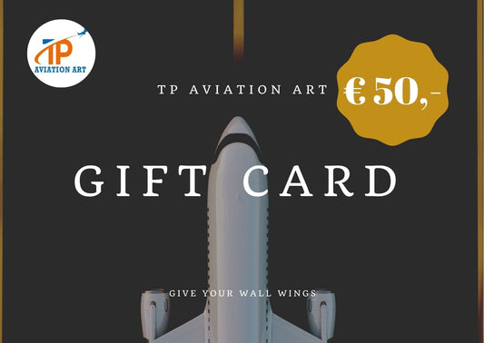 TP Aviation Art Gift Card Gift Cards TP Aviation Art € 50,00
