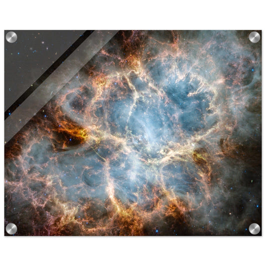 NASA - Poster - Acrylic - 28. Crab Nebula (NIRCam and MIRI Image) - James Webb Space Telescope Acrylic Print TP Aviation Art 40x50 cm / 16x20″ 