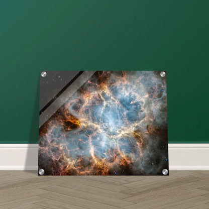 NASA - Poster - Acrylic - 28. Crab Nebula (NIRCam and MIRI Image) - James Webb Space Telescope Acrylic Print TP Aviation Art 