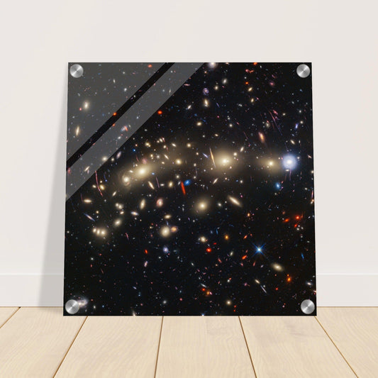 NASA - Poster - Acrylic - 29. MACS 0416 (Hubble ACS and WFC3 + Webb NIRCam Image) - James Webb Space Telescope Acrylic Print TP Aviation Art 