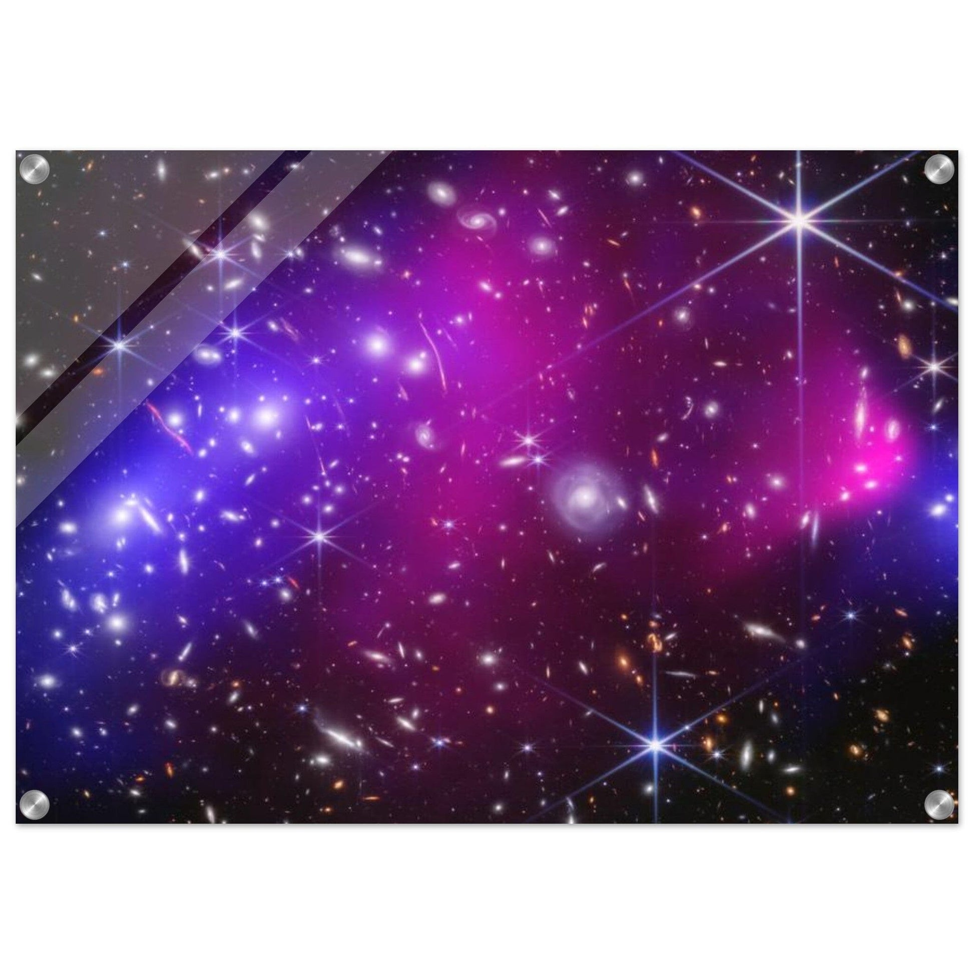 NASA - Poster - Acrylic - 38. Bullet Cluster (Webb and Chandra Image) - James Webb Space Telescope - Acrylic Print Acrylic Print TP Aviation Art 50x70 cm / 20x28″ 