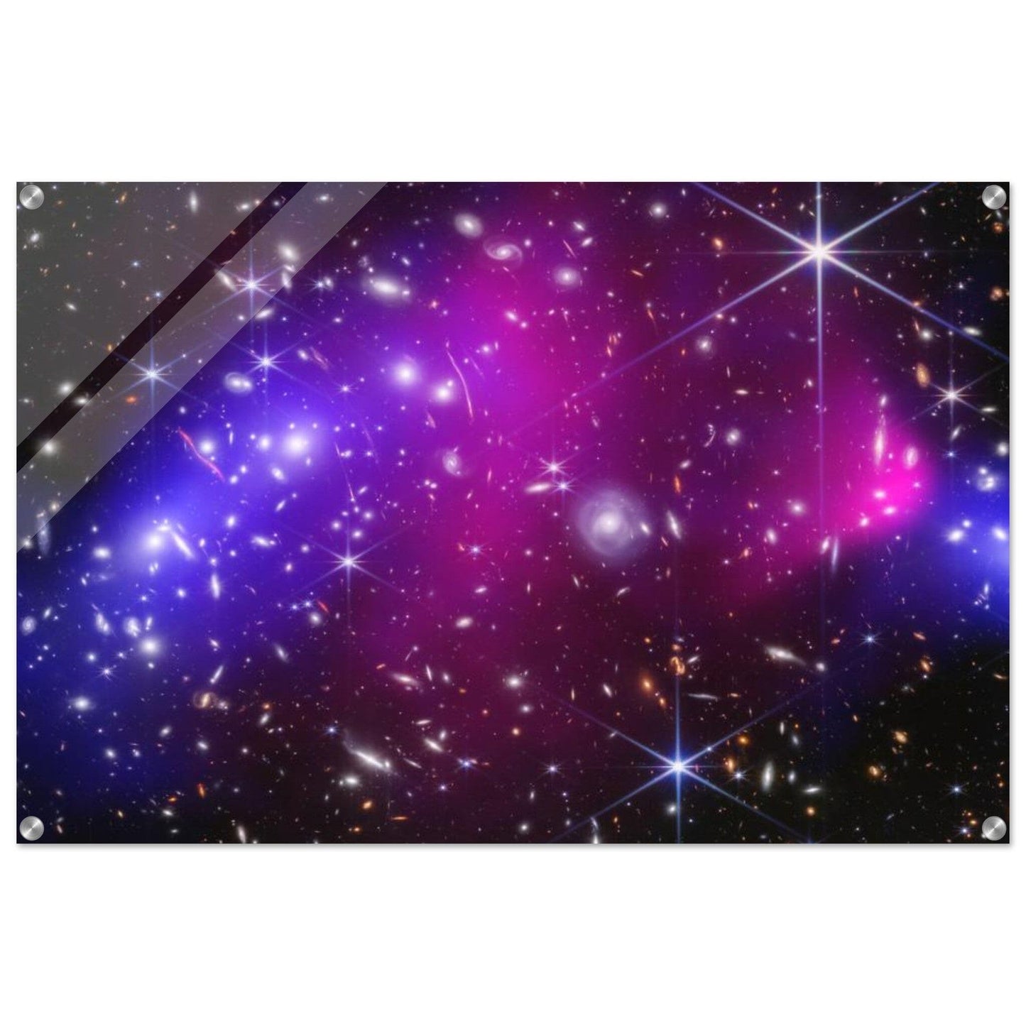 NASA - Poster - Acrylic - 38. Bullet Cluster (Webb and Chandra Image) - James Webb Space Telescope - Acrylic Print Acrylic Print TP Aviation Art 60x90 cm / 24x36″ 