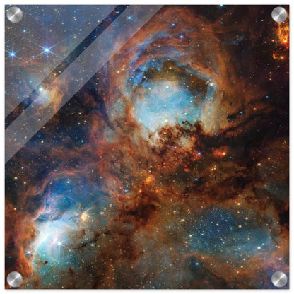 NASA - Poster - Acrylic - 39. Cat's Paw Nebula (NIRCam Image) - James Webb Space Telescope - Acrylic Print Acrylic Print TP Aviation Art 40x40 cm / 16x16″ 
