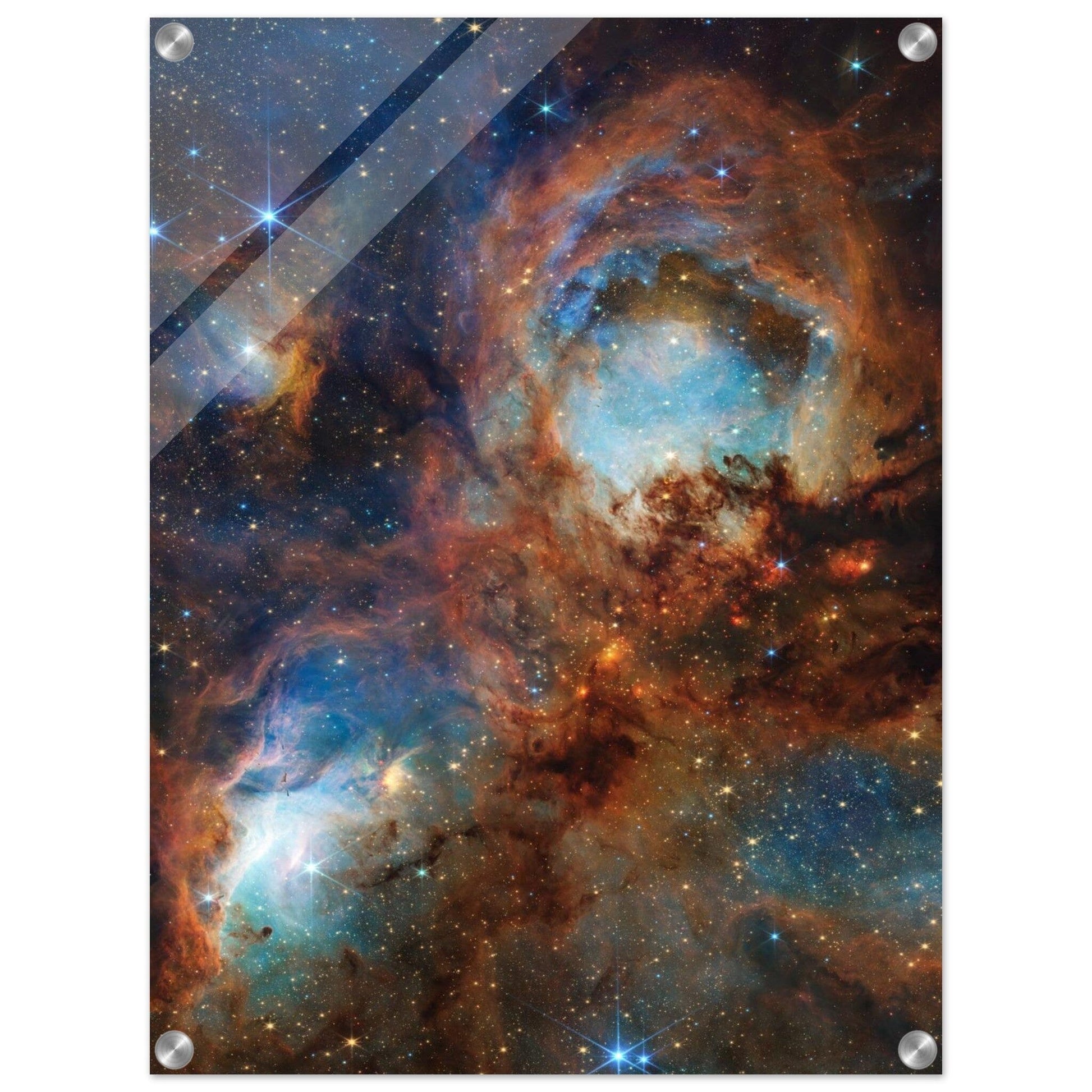 NASA - Poster - Acrylic - 39. Cat's Paw Nebula (NIRCam Image) - James Webb Space Telescope - Acrylic Print Acrylic Print TP Aviation Art 45x60 cm / 18x24″ 