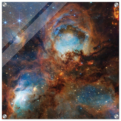 NASA - Poster - Acrylic - 39. Cat's Paw Nebula (NIRCam Image) - James Webb Space Telescope - Acrylic Print Acrylic Print TP Aviation Art 60x60 cm / 24x24″ 