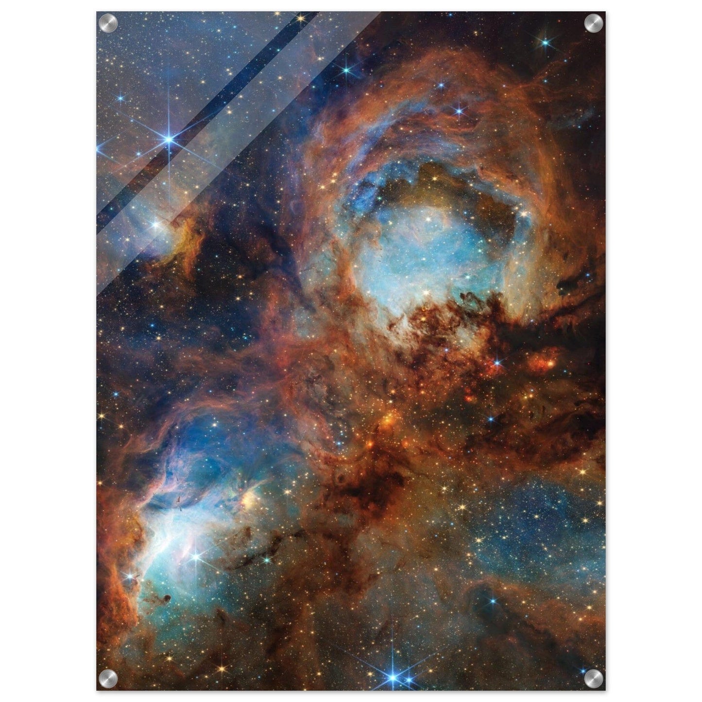 NASA - Poster - Acrylic - 39. Cat's Paw Nebula (NIRCam Image) - James Webb Space Telescope - Acrylic Print Acrylic Print TP Aviation Art 60x80 cm / 24x32″ 