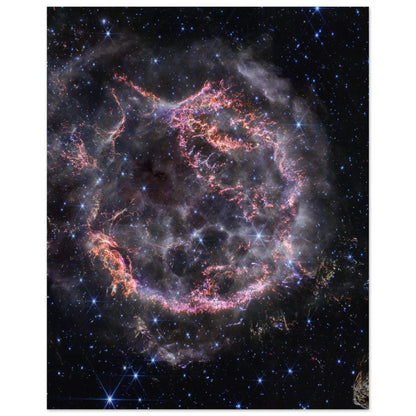 NASA - Poster - Aluminum - 31. Cassiopeia A (NIRCam Image) - James Webb Space Telescope Aluminum Print TP Aviation Art 40x50 cm / 16x20″ 