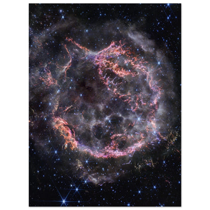 NASA - Poster - Aluminum - 31. Cassiopeia A (NIRCam Image) - James Webb Space Telescope Aluminum Print TP Aviation Art 45x60 cm / 18x24″ 