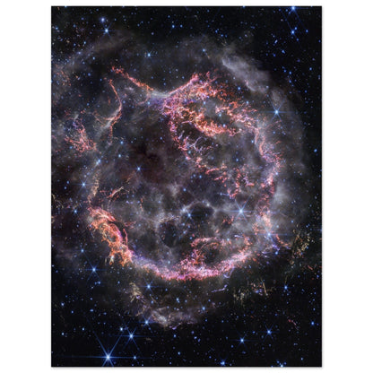 NASA - Poster - Aluminum - 31. Cassiopeia A (NIRCam Image) - James Webb Space Telescope Aluminum Print TP Aviation Art 60x80 cm / 24x32″ 