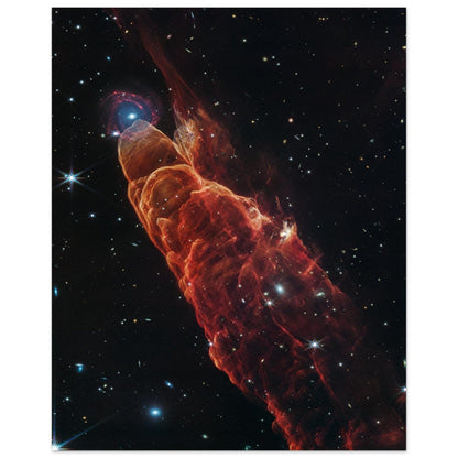 NASA - Poster - Aluminum - 35. Herbig-Haro 49/50 (NIRCam and MIRI Image) - James Webb Space Telescope Aluminum Print TP Aviation Art 40x50 cm / 16x20″ 
