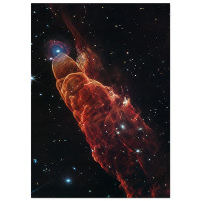 NASA - Poster - Aluminum - 35. Herbig-Haro 49/50 (NIRCam and MIRI Image) - James Webb Space Telescope Aluminum Print TP Aviation Art 50x70 cm / 20x28″ 