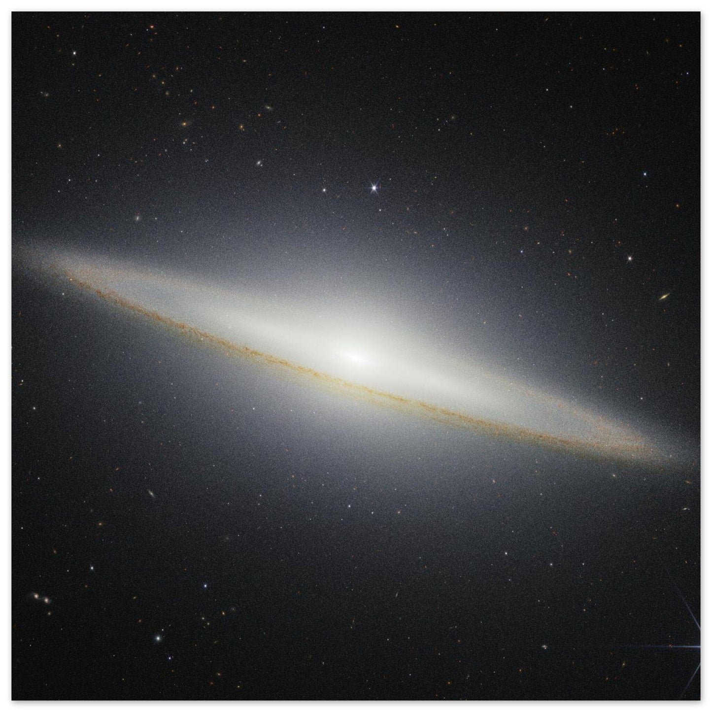 NASA - Poster - Aluminum - 36. Sombrero Galaxy (NIRCam) - James Webb Space Telescope Aluminum Print TP Aviation Art 40x40 cm / 16x16″ 