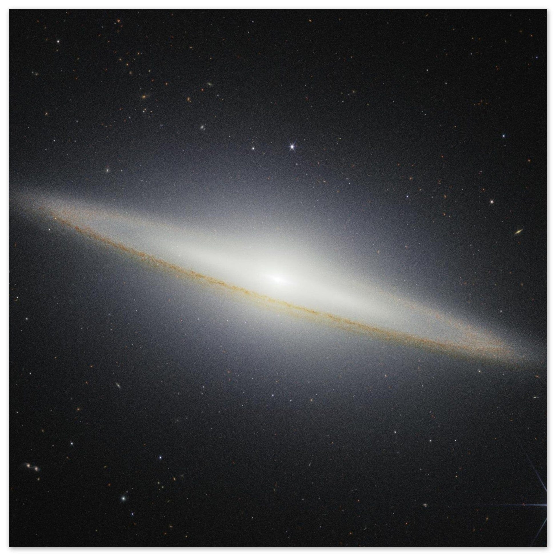 NASA - Poster - Aluminum - 36. Sombrero Galaxy (NIRCam) - James Webb Space Telescope Aluminum Print TP Aviation Art 40x40 cm / 16x16″ 