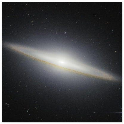 NASA - Poster - Aluminum - 36. Sombrero Galaxy (NIRCam) - James Webb Space Telescope Aluminum Print TP Aviation Art 40x40 cm / 16x16″ 