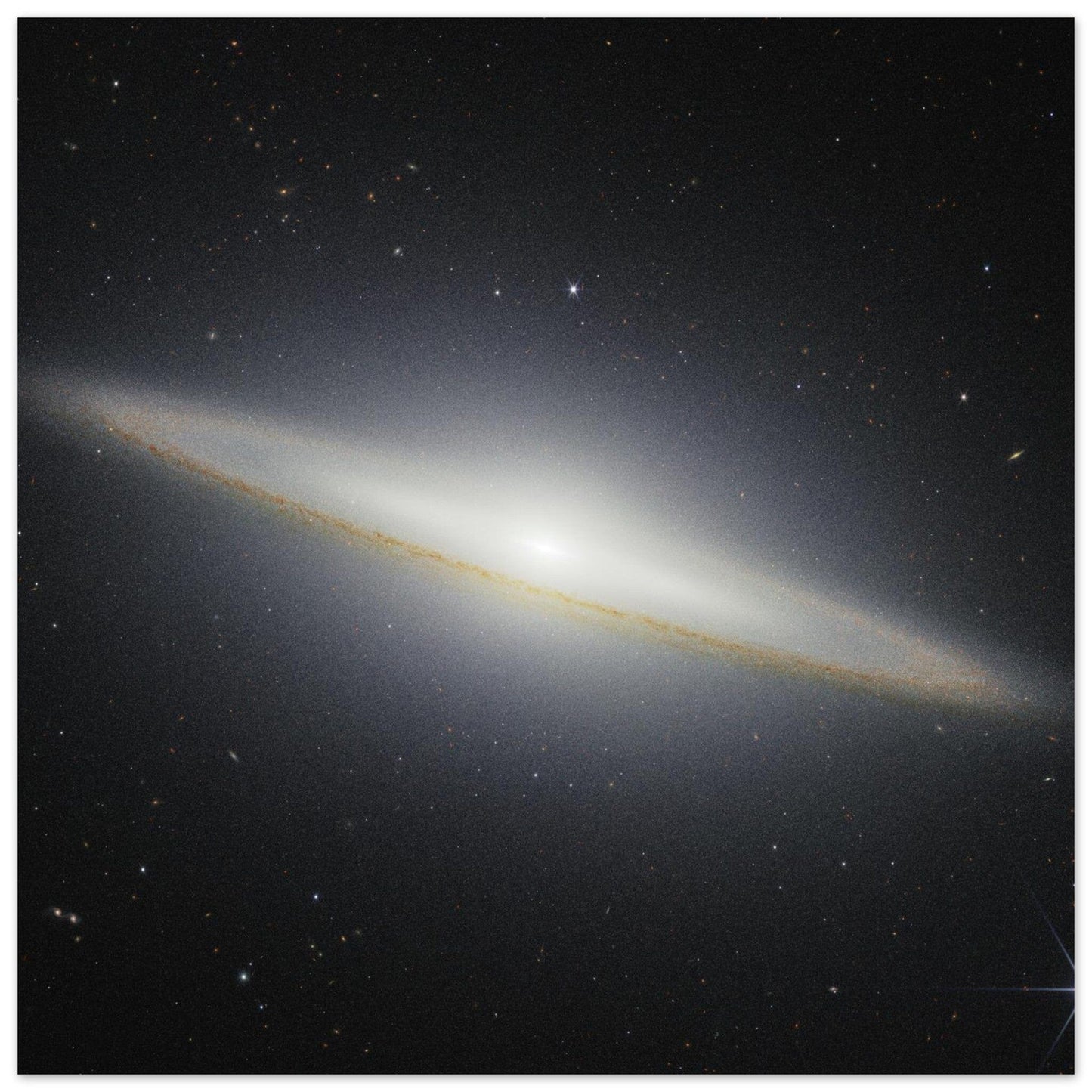 NASA - Poster - Aluminum - 36. Sombrero Galaxy (NIRCam) - James Webb Space Telescope Aluminum Print TP Aviation Art 60x60 cm / 24x24″ 