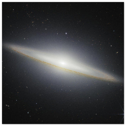 NASA - Poster - Aluminum - 36. Sombrero Galaxy (NIRCam) - James Webb Space Telescope Aluminum Print TP Aviation Art 60x60 cm / 24x24″ 