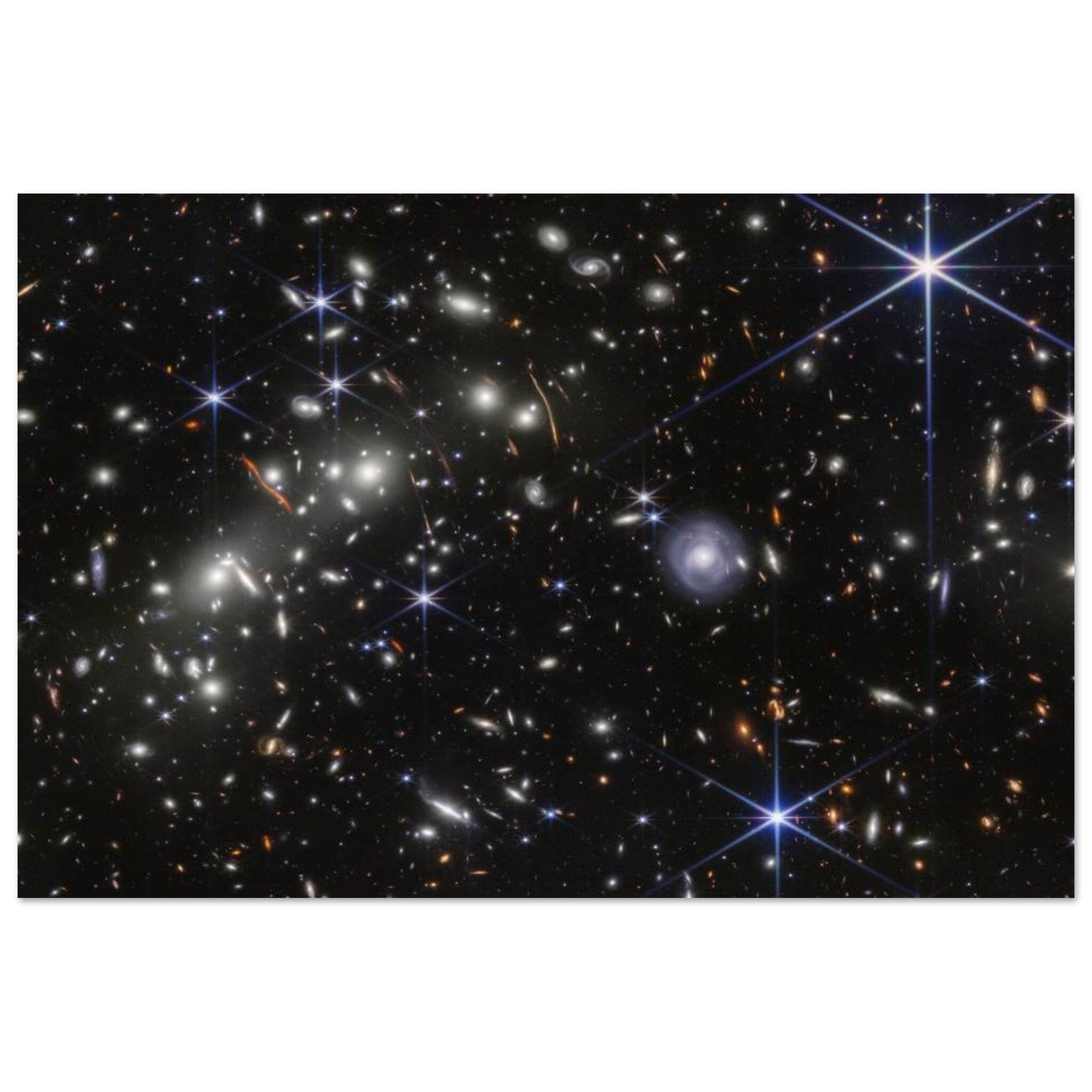 NASA - Poster - Aluminum - 37. Bullet Cluster (NIRCam Image) - James Webb Space Telescope Aluminum Print TP Aviation Art 40x60 cm / 16x24″ 