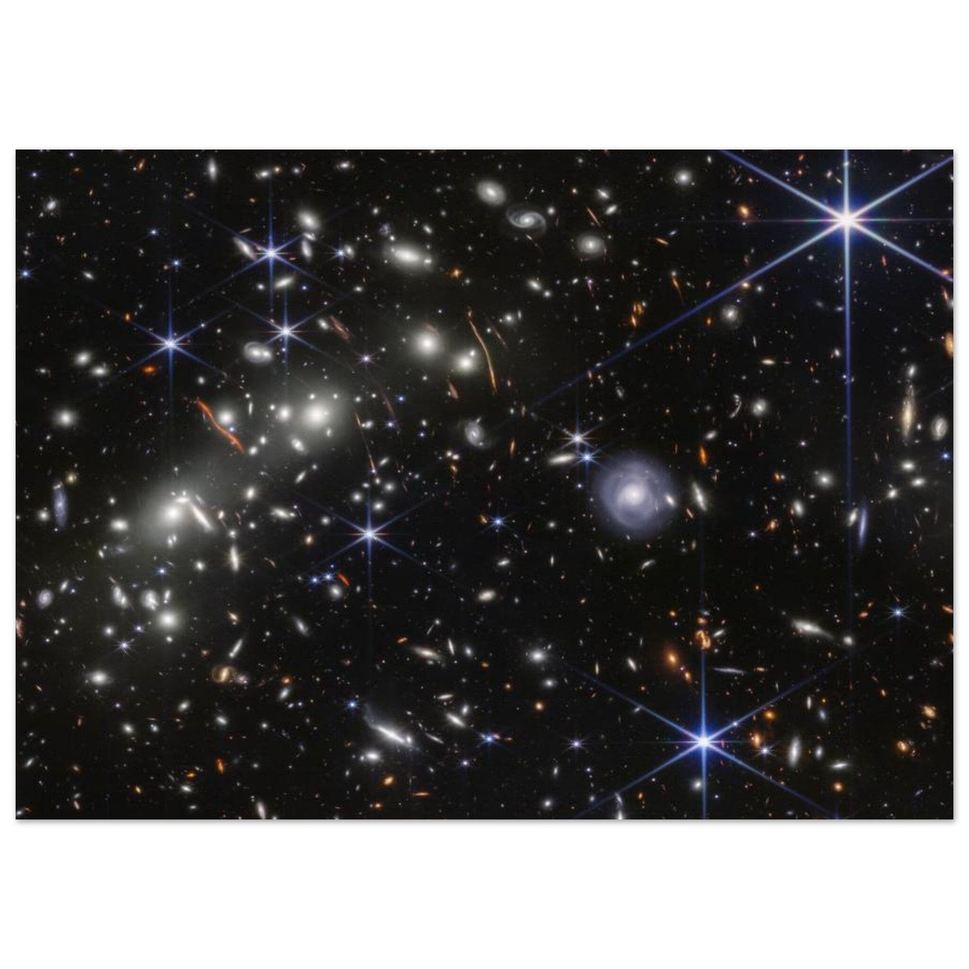 NASA - Poster - Aluminum - 37. Bullet Cluster (NIRCam Image) - James Webb Space Telescope Aluminum Print TP Aviation Art 50x70 cm / 20x28″ 