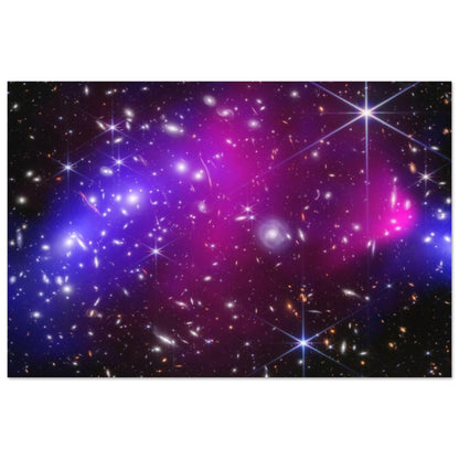 NASA - Poster - Aluminum - 38. Bullet Cluster (Webb and Chandra Image) - James Webb Space Telescope Aluminum Print TP Aviation Art 60x90 cm / 24x36″ 