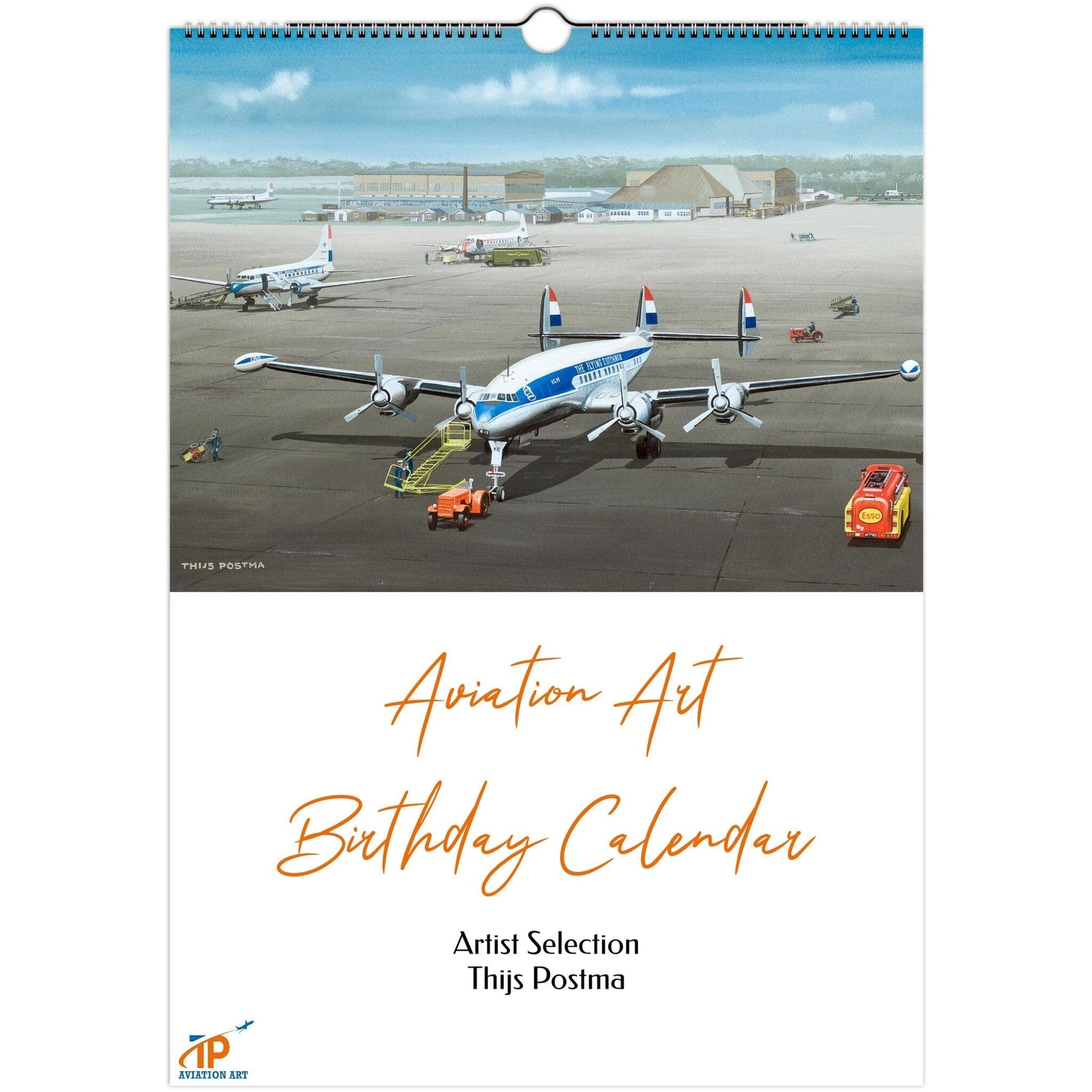 Thijs Postma - Aviation Art Birthday Calendar - Artist Selection Calendar TP Aviation Art A3 (29.7 x 42 cm) 