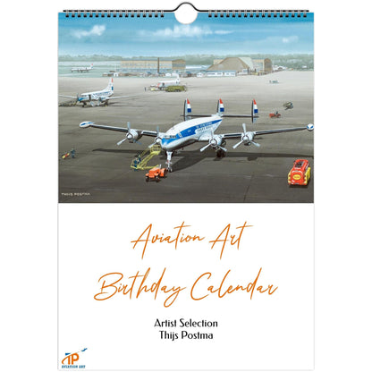 Thijs Postma - Aviation Art Birthday Calendar - Artist Selection Calendar TP Aviation Art A4 (21 x 29.7 cm) 