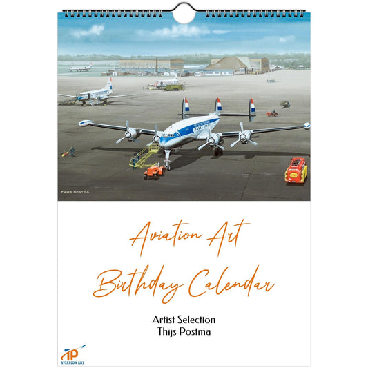 Thijs Postma - Aviation Art Birthday Calendar - Artist Selection Calendar TP Aviation Art A4 (21 x 29.7 cm) 