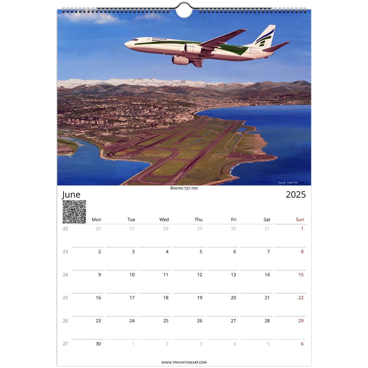 Thijs Postma - Aviation Art Calendar 2025 - Boeing Collection Calendar TP Aviation Art 