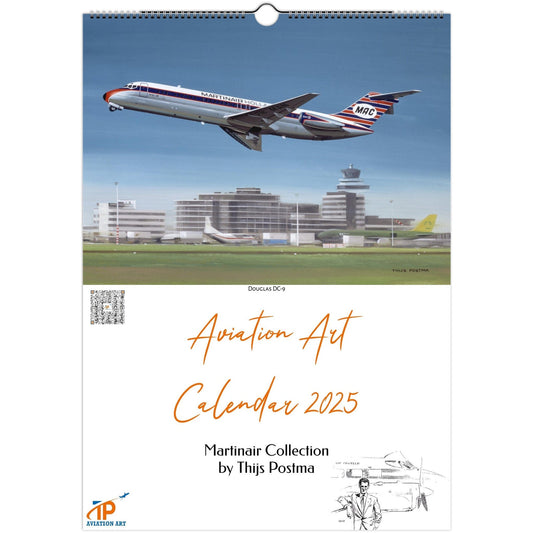 Thijs Postma - Aviation Art Calendar 2025 - Martinair Collection Calendar TP Aviation Art 